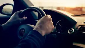 Hands On Steering Wheel Stock Photo