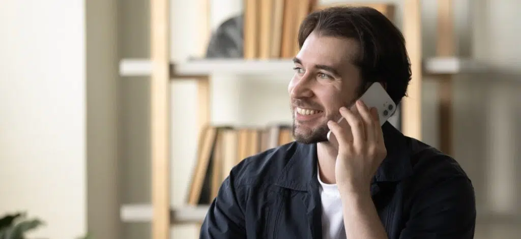a person on the phone discussing a social security disability case